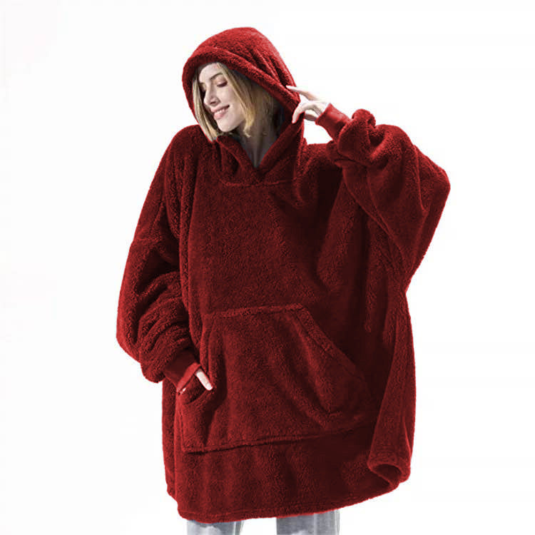 Blushmallow Wine Red blanket hoodie
