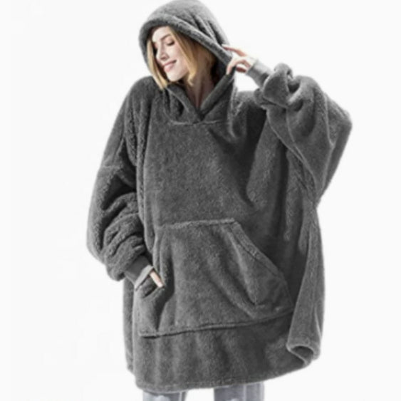 Blushmallow Dark Grey blanket hoodie