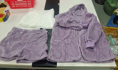 Violet color — 3-piece pajama set